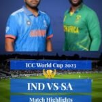 IND vs SA - World Cup 2023 - 37th Match