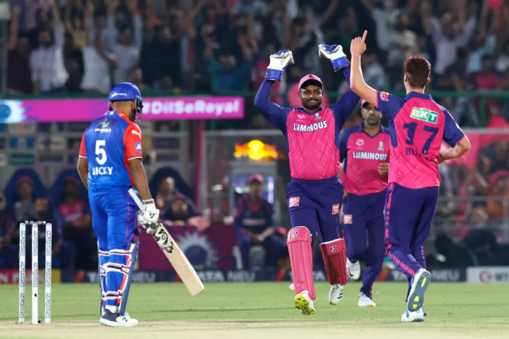 Rajasthan Royals emerged victorious, winning by 12 runs.