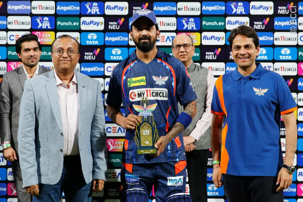 LSG vs CSK - 19 April 2024 - KL Rahul is the Man of the Match.