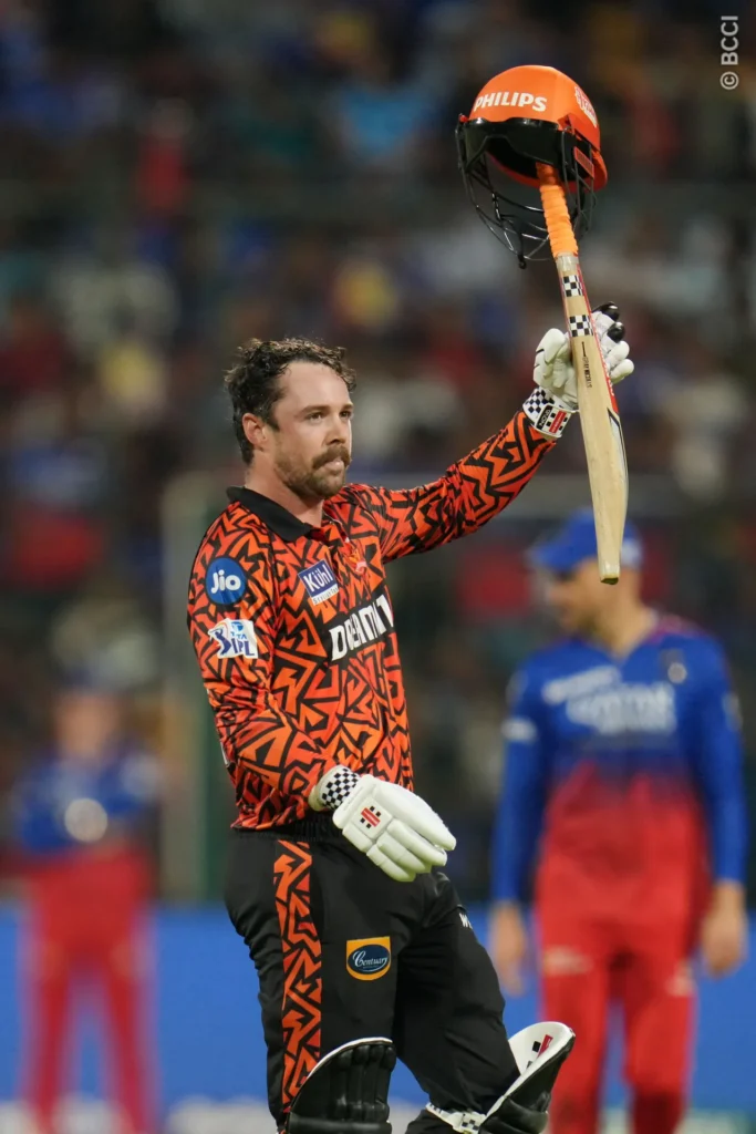 RCB vs SRH - 15 April 2024 - Travis Head scored 102 (41) with nine 4s and eight 6s.
