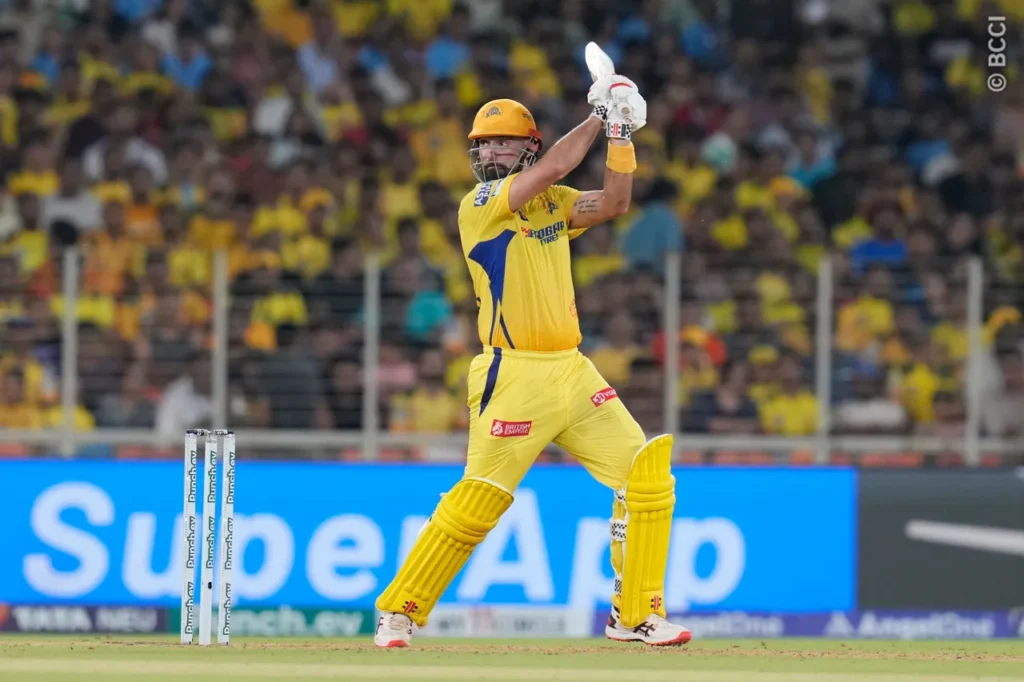 GT vs CSK - 10 May 2024 - Daryl Mitchell scored 63 (34) with seven 4s and three 6s. 
