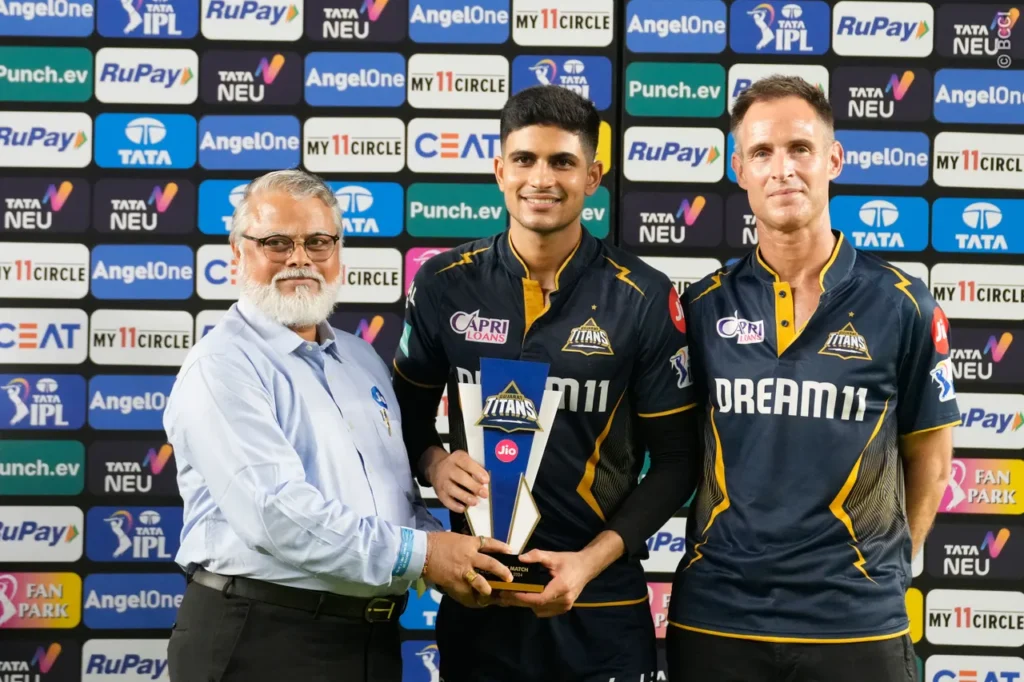 GT vs CSK - 10 May 2024 - Shubman Gill is the Man of the Match.